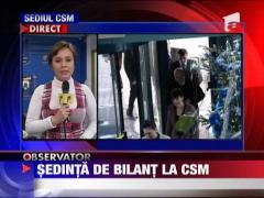 Sedinta de bilant la CSM
