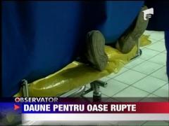 Daune pentru oasele rupte pe gheata