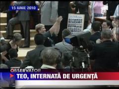 Teo, internata de urgenta