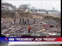 La Ocna Mures, unii "pescuiesc", atii "pazesc"