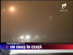 Ceata in Targu Mures, vizibilitatea sub 10 metri