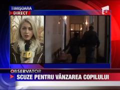 Se scuza pentru vanzarea copilului in rate