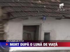 Tragedie in Braila: copil de o luna, mort de frig in casa
