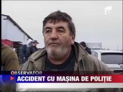 Accident cu masina de politie