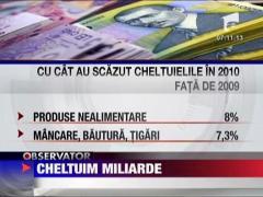 Romanii au cheltuit in marile magazine peste opt miliarde de euro in 2010