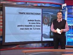 Trafic restrictionat in judetul Buzau