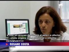 Eliberat din pamant, dupa o alunecare de teren