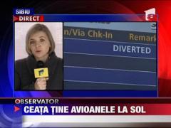 Patru zboruri anulate din cauza cetii