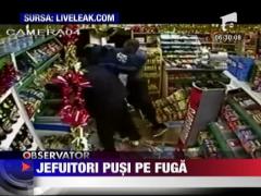 Jefuitori pusi pe fuga