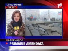 Supermarketul prabusit la Ocna Mures, construit ilegal