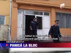 Incendiu intr-un bloc bistritean