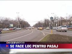 Lucrari pentru pasajul din piata Charles de Gaulle