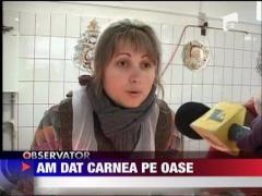 Romanii au inlocuit carnea cu oasele