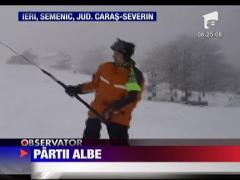 Partie alba la Semenic