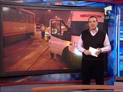 Accident in Capitala din cauza poleiului