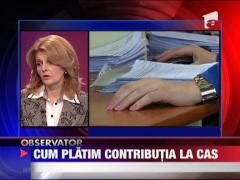Cum platim contributia la CAS