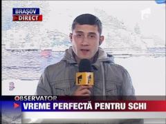 Conditiile pentru schi sunt excelente la munte