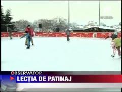 Prima lectie de patinaj