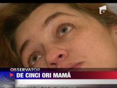 O moldoveanca a nascut cvintupleti