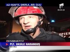 Pompier din judetul Cluj a ramas pe drumuri din cauza unui incendiu