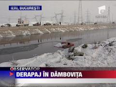 Doua femei au derapat cu masina in Dambovita