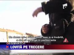 Femeie lovita pe trecerea de pietoni, in Botosani