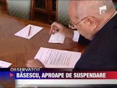 Traian Basescu, aproape de suspendare