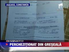 Perchezitie in forta la o adresa gresita in Constanta