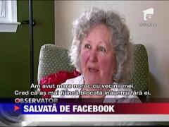 Batrana salvata cu ajutorul site-ului Facebook in SUA