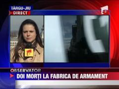 Explozie la fabrica de armament Sadu. Doi oameni au murit