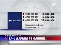 Sa-l ajutam pe Gabriel! SMS de doi euro la 848