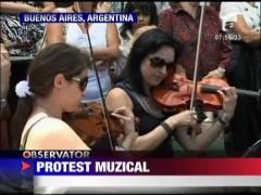 Protest muzical in Buenos Aires