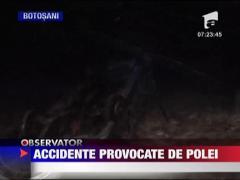 Accidente provocate de polei