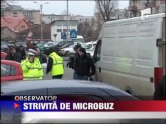 Batrana strivita de un microbuz in Arad