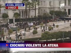 Ciocniri violente la Atena