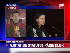 Placinta junior, ajutat de statutul parintilor