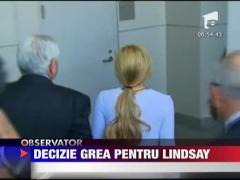 Lindsay Lohan, aproape de inchisoare