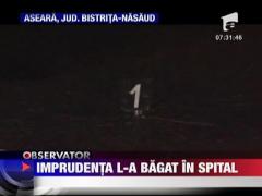 Un batran a ajuns in stare grava la spital din imprudenta