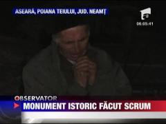 Un monument istoric din judetul Neamt a fost distrus de un incendiu puternic
