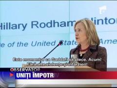 Americanii si britanicii sunt tot mai amenintatori cu Gaddafi