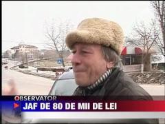Jaf de 80 de mii de lei la o casa de schimb valutar