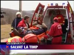 Ingropat in pamant, dar salvat la timp