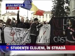 Studentii clujeni, in strada