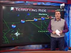 O femeie din California a mers 60 de kilometri pe capota unei masini