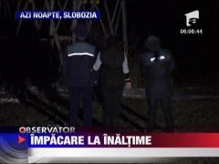 Un barbat din Slobozia s-a urcat pe un stalp de inalta tensiune de suparare