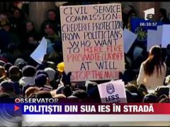 Politistii din SUA ies in strada
