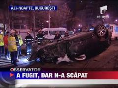 A incercat sa fuga de politie si a ajuns la spital