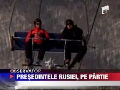 Dimitri Medvedev se distreaza pe partie