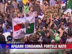 Afganii condamna  trupele NATO