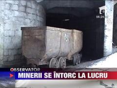 Minerii de la Uricani se intorc in subteran